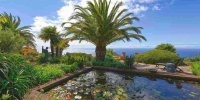 Villa Botanico - Teich und Blick auf das Meer